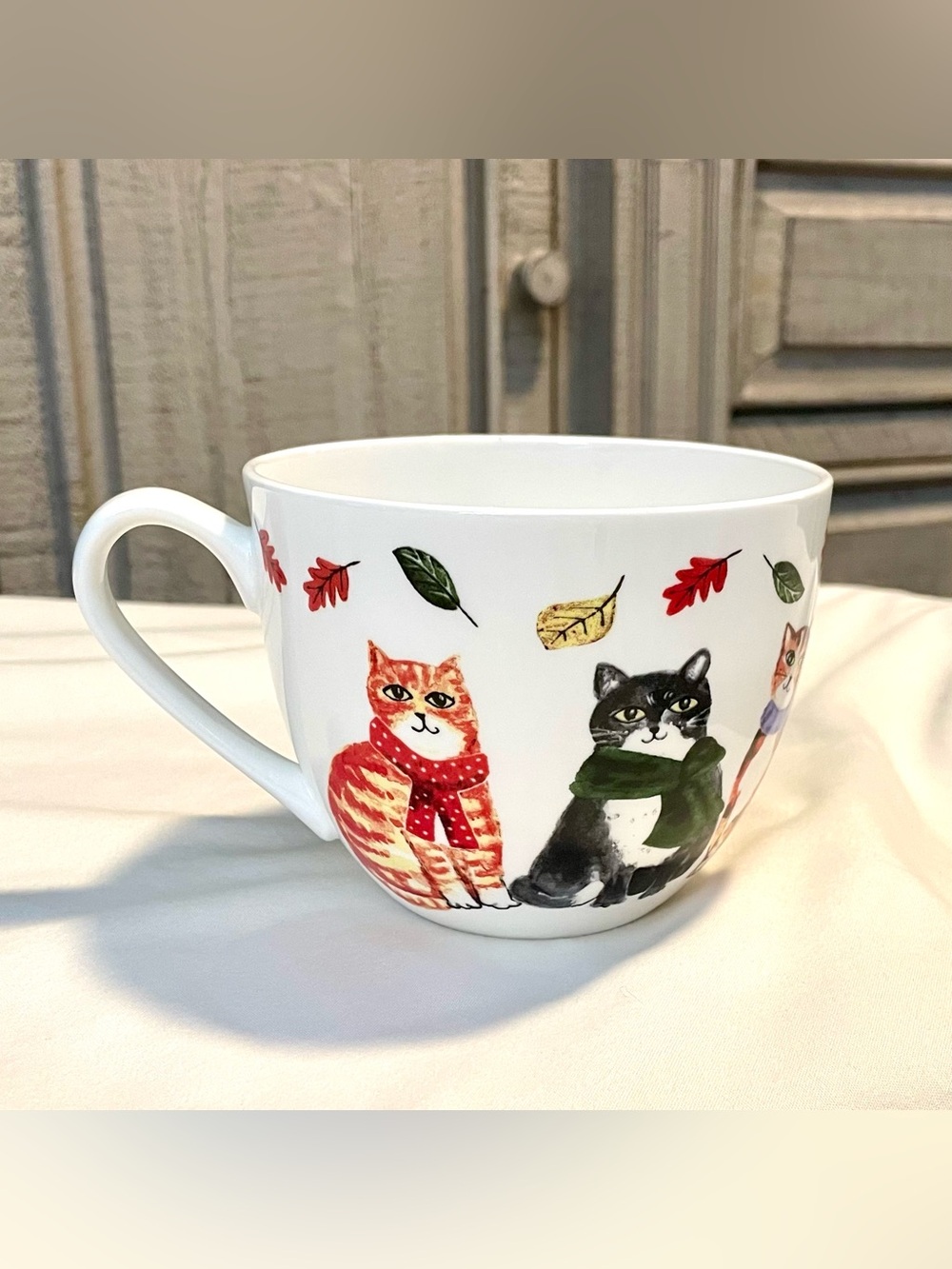 Harvest Green Studio “ Home Is Where My Cat Is” Mug/Cup - Bone China-England